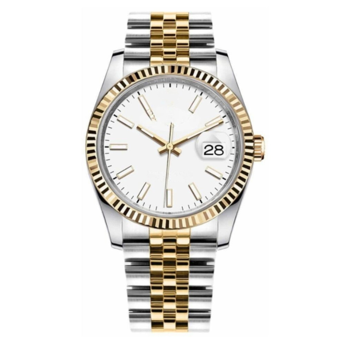 Classic 36 – Champagne Dial | Steel & Gold Tone Jubilee Bracelet & Fluted Bezel